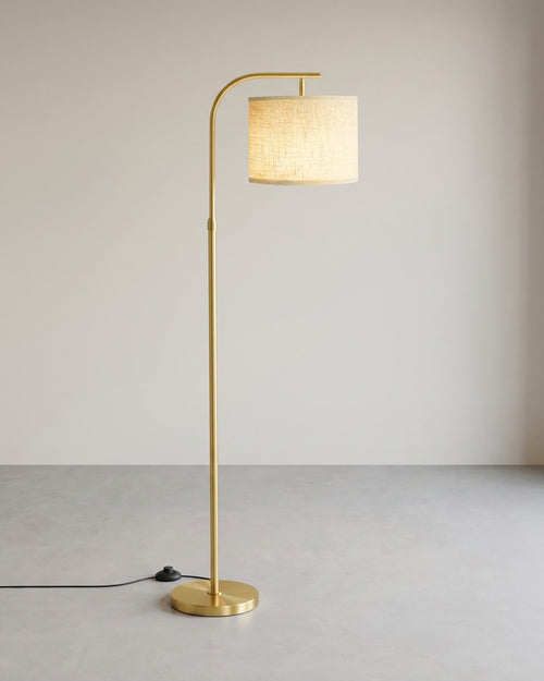Booglamp Staande Vloerlamp – Verstelbaar – Incl. LED Lamp (3 Lichtkleuren) – voor Woonkamer & Leeshoek