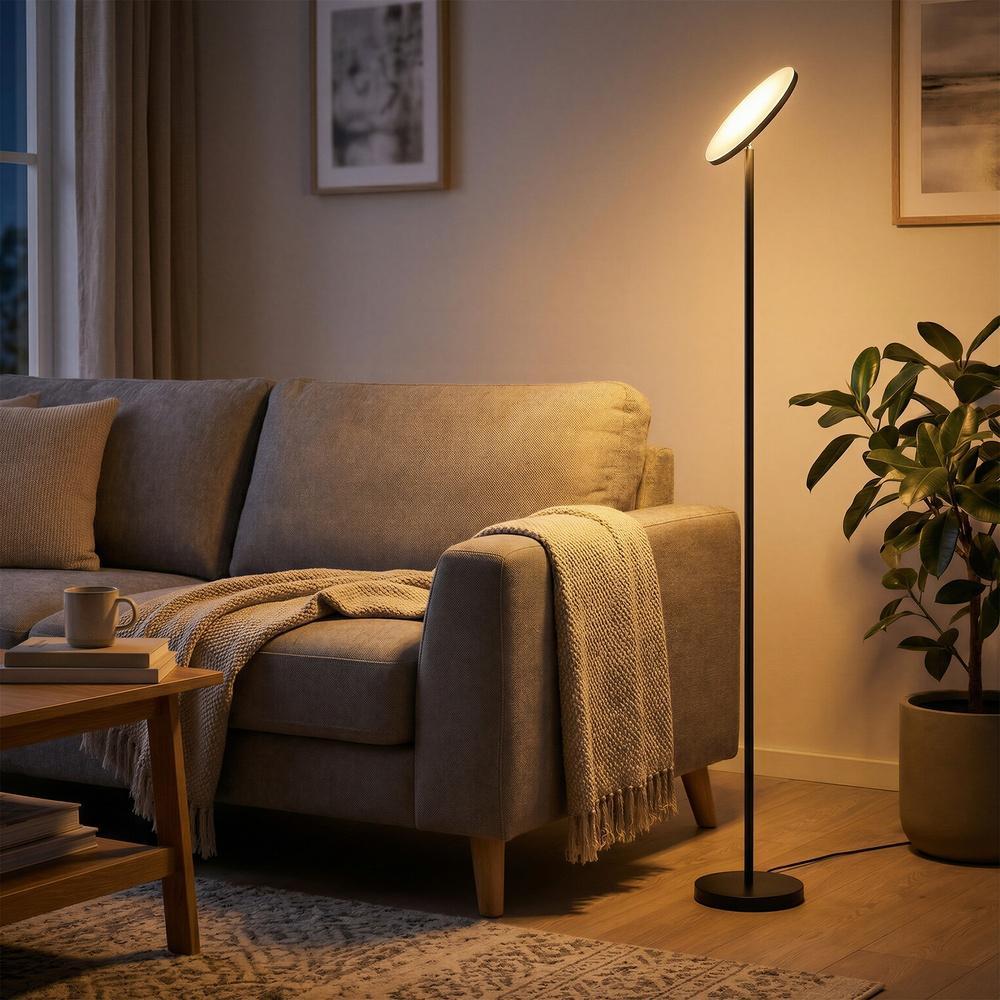LED Vloerlamp 30W - Met Draaibare Kop En Afstandsbediening - Voor Woonkamer