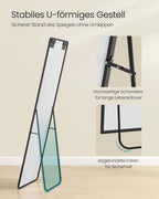 Staande Spiegel – Rechthoekig – Gehard Glas – Aluminiumlegering