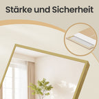 Passpiegel Staand 160 x 50 cm - Breukvast Met Aluminium Frame - Voor Slaapkamer
