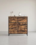 Commode met 6 Laden – Industrieel Design – Stalen Frame – Veel Opbergruimte – 73 cm Hoog
