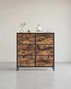 Commode met 6 Laden – Industrieel Design – Stalen Frame – Veel Opbergruimte – 73 cm Hoog