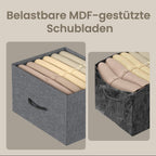 Dressoir Met 4 Stoffen Lades - Stalen Frame - Voor Slaapkamer Of Hal