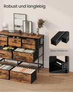 Grote Dressoir Met 7 Stoffen Lades - Stalen Frame - Voor Slaapkamer Of Woonkamer