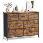 Dressoir Met 7 Stoffen Lades - Stalen Frame - Voor Slaapkamer Of Hal
