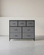 Dressoir Met 7 Stoffen Lades - Stalen Frame - Voor Slaapkamer Of Hal