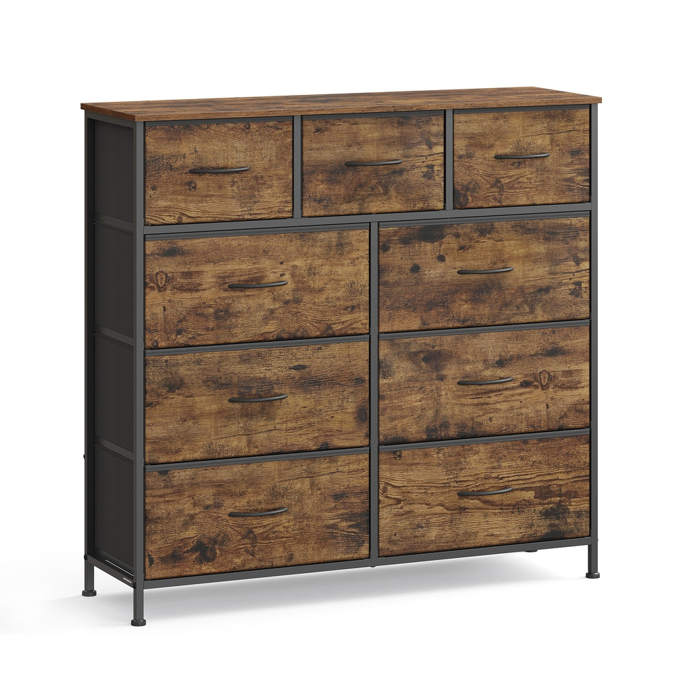 Dressoir Met 9 Stoffen Lades - Stalen Frame - Voor Slaapkamer Of Hal