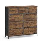 Dressoir Met 9 Stoffen Lades - Stalen Frame - Voor Slaapkamer Of Hal