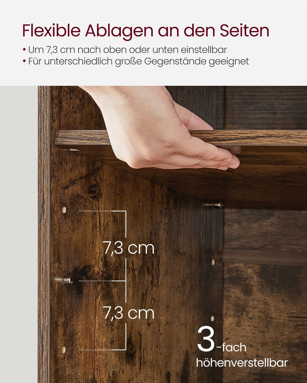 Opbergkisten – Schoenenbank met Opbergruimte – 9 Vakken – Verstelbare Planken – 30,3 x 78,5 x 48 cm – Spaanplaat – Schuim – Linnenlook Bekleding – Max. Belastbaarheid 136 kg