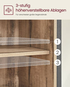 Dressoir Industrieel – Met Schuifdeur – 70 x 30 x 80 cm