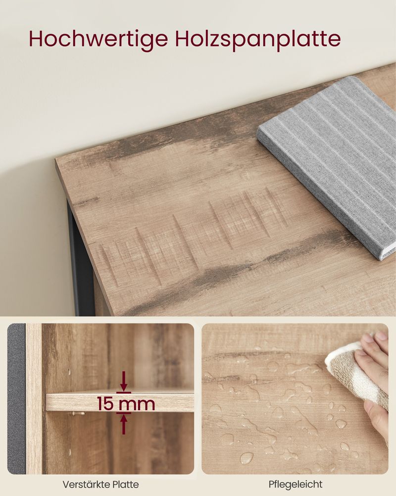 Dressoir Industrieel – Met Schuifdeur – 70 x 30 x 80 cm