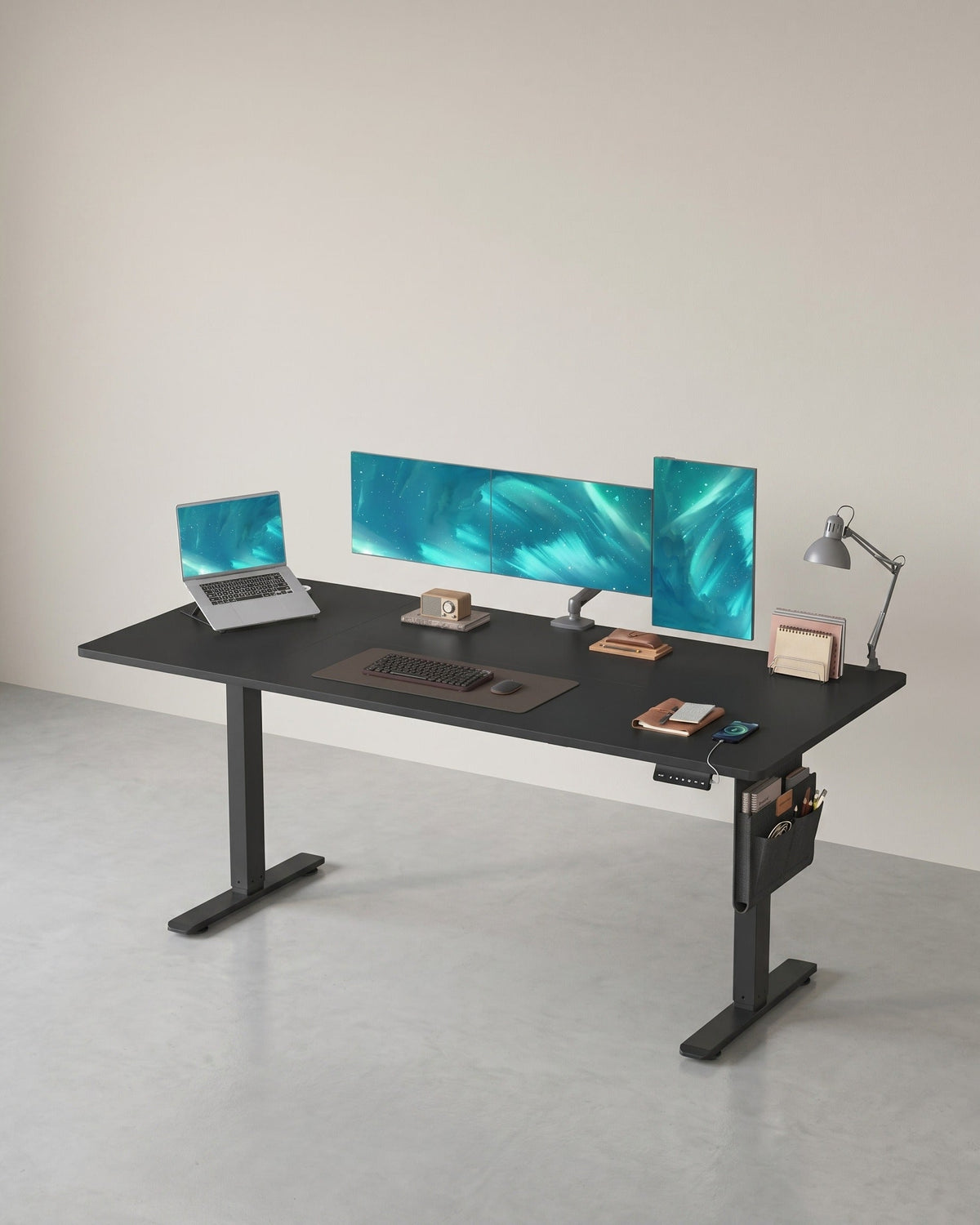 Zit Sta Bureau Elektrisch 180 x 80 cm – In Hoogte Verstelbaar – 4 Geheugenstanden – USB-C – Kabelbeheer