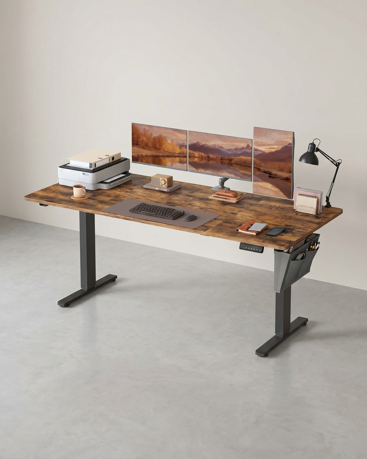 Zit Sta Bureau Elektrisch 180 x 80 cm – In Hoogte Verstelbaar – 4 Geheugenstanden – USB-C – Kabelbeheer