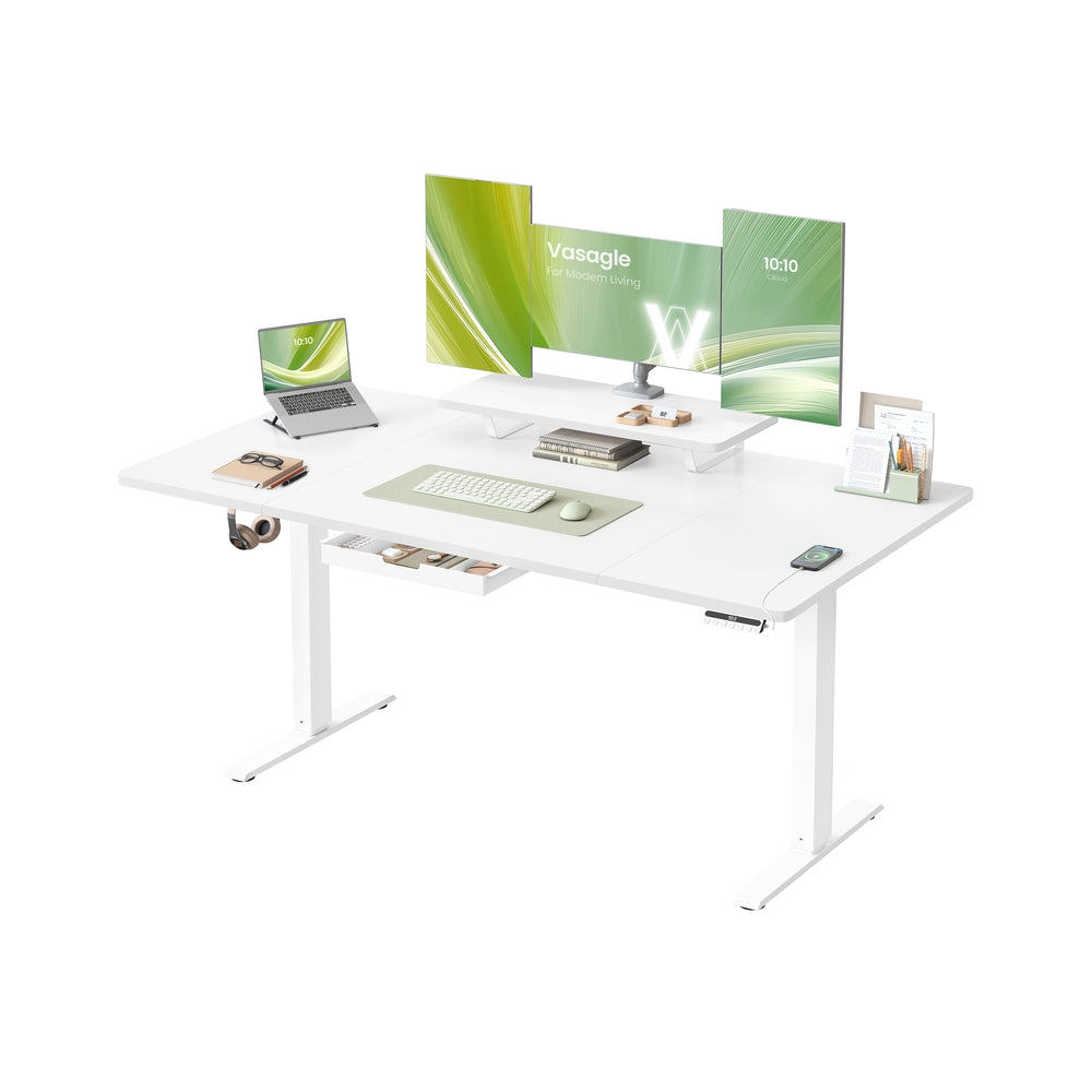 Zit Sta Bureau Elektrisch – Met Monitorstandaard – USB-C – Geheugenfunctie