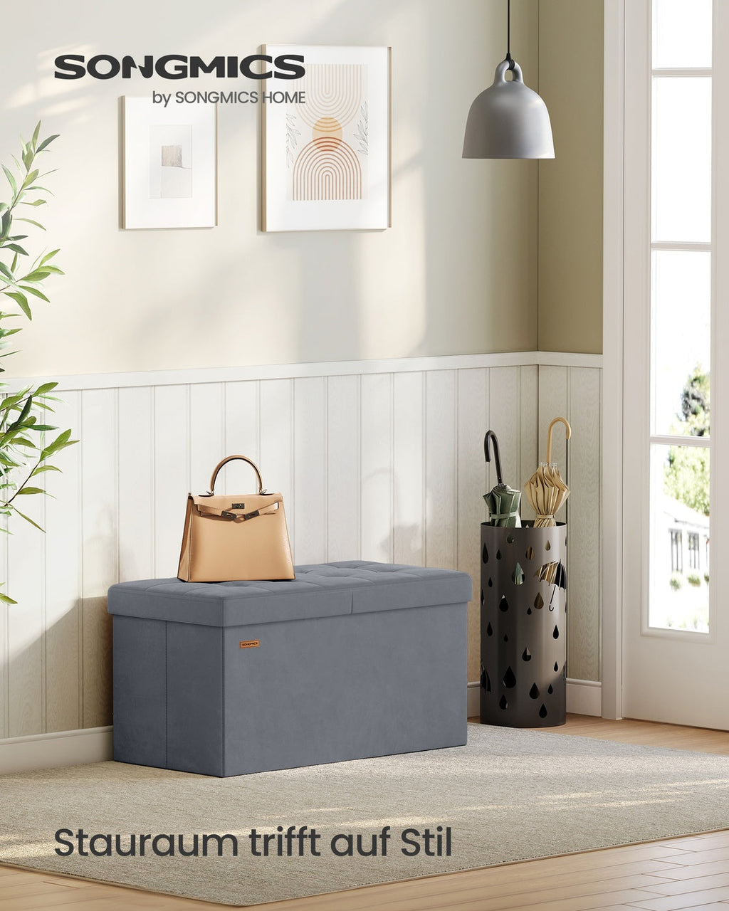 Opbergbank - 40 x 80 x 38 cm - Met Klapdeksel - Voor Slaapkamer Of Hal