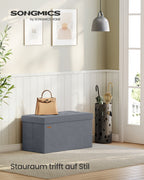 Opbergbank - 40 x 80 x 38 cm - Met Klapdeksel - Voor Slaapkamer Of Hal