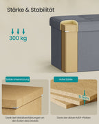 Opbergbank - 40 x 80 x 38 cm - Met Klapdeksel - Voor Slaapkamer Of Hal