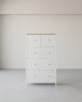 Dressoir - 5 Stoffen Lades - Stalen Frame - Voor Slaapkamer Of Hal