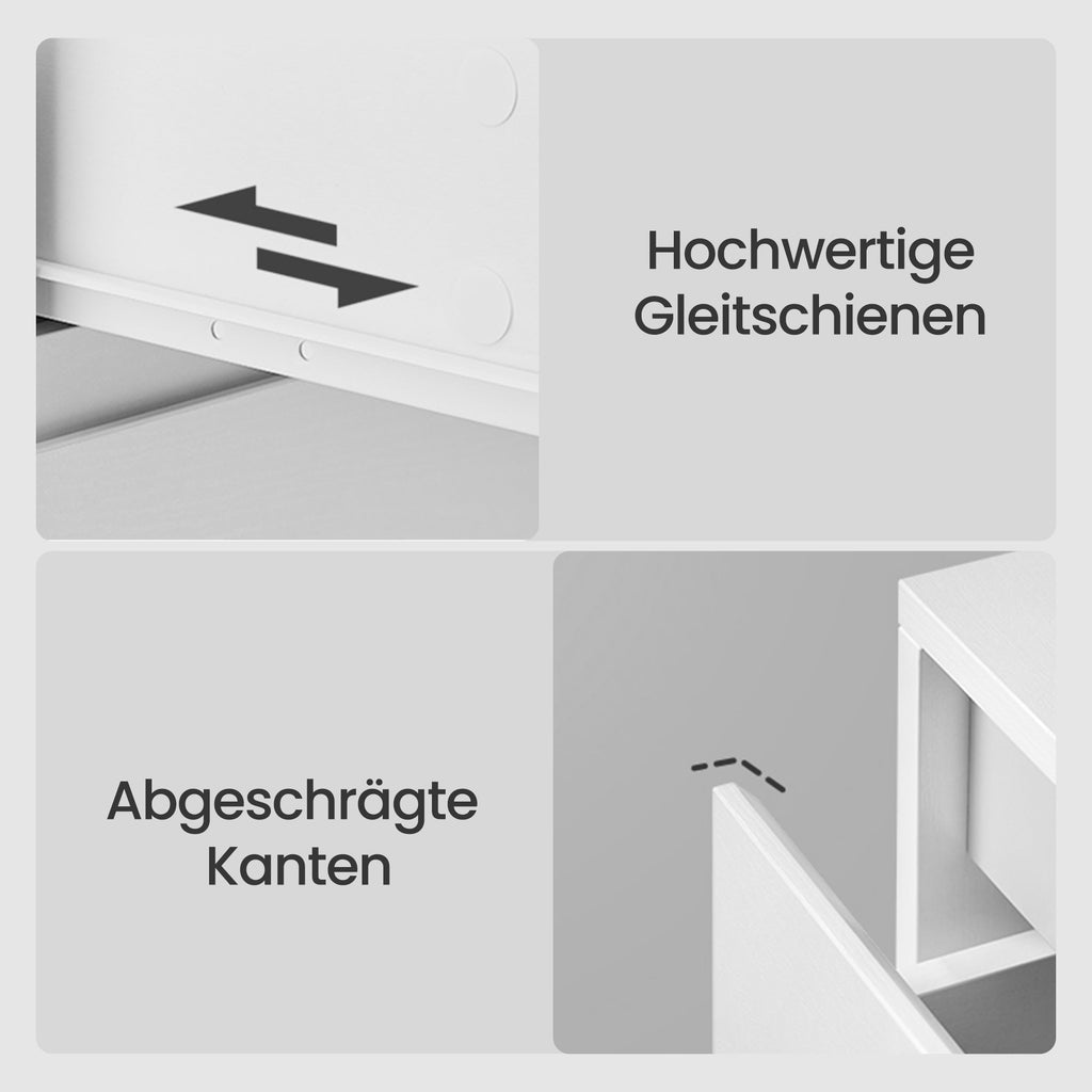 Dressoir Met 6 Lades - Hoge Ladekast - Voor Slaapkamer En Hal
