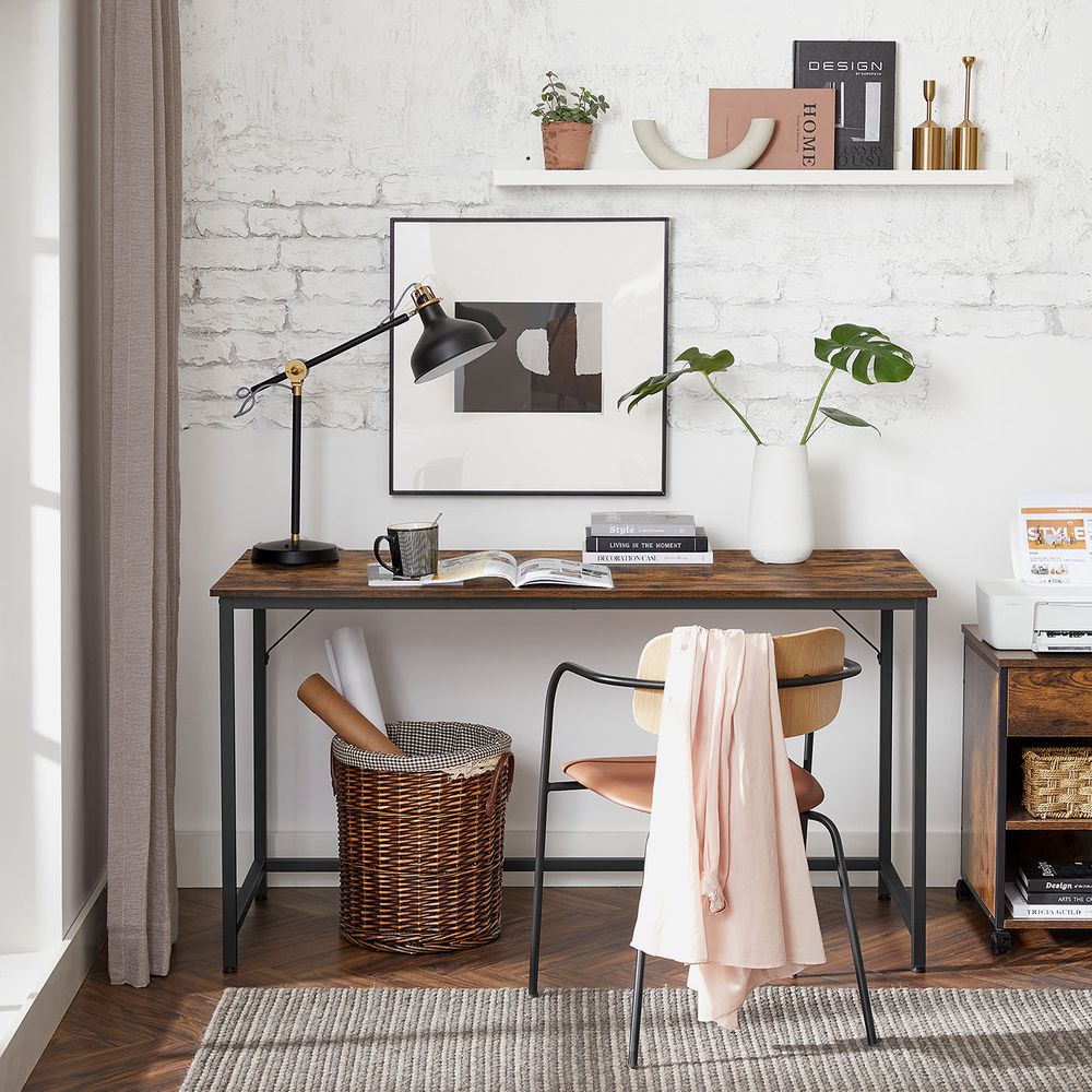 Bureau Industrieel Design – 140 cm Breed – Compact en Stevig – Tot 50 kg Draagvermogen