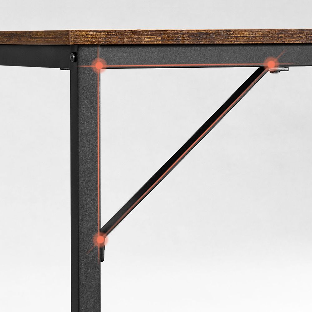 Bureau Industrieel Design – 140 cm Breed – Compact en Stevig – Tot 50 kg Draagvermogen