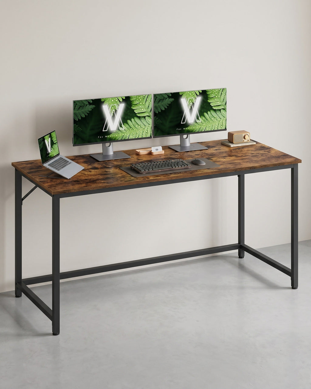 Bureau Industrieel Design – 140 cm Breed – Compact en Stevig – Tot 50 kg Draagvermogen