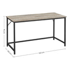 Bureau Industrieel Design – 140 cm Breed – Compact en Stevig – Tot 50 kg Draagvermogen