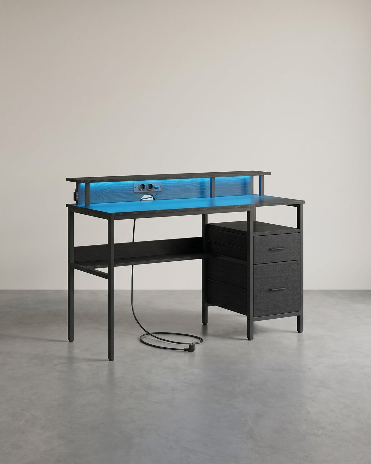 Bureau met Lades - Computertafel met USB en Stopcontact
