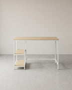 Bureau Industrieel – Computertafel met 2 Legplanken Links of Rechts