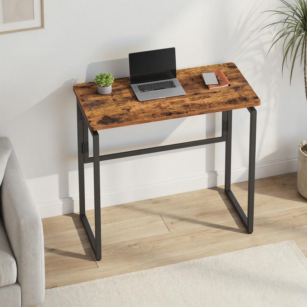 Bureau Inklapbaar 80 cm – Computertafel met Afgeronde Hoeken – Voor Thuiswerkplek