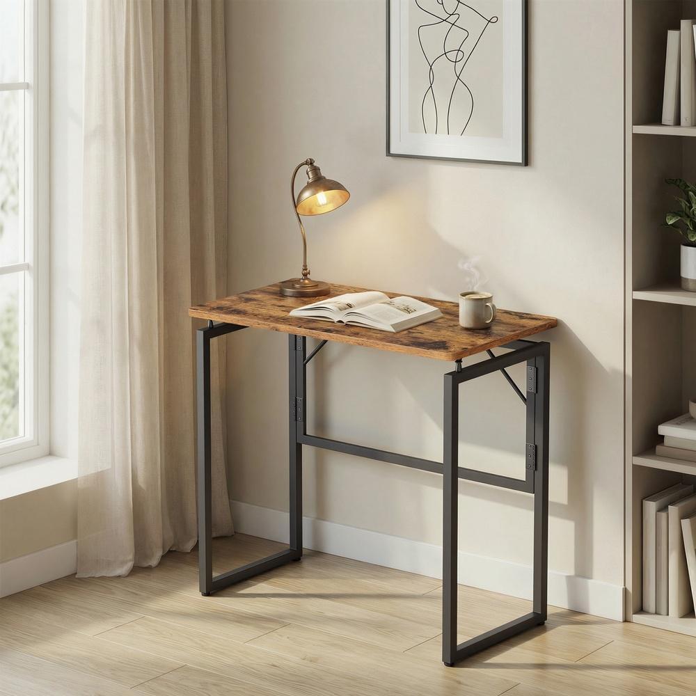 Bureau Inklapbaar 80 cm – Computertafel met Afgeronde Hoeken – Voor Thuiswerkplek
