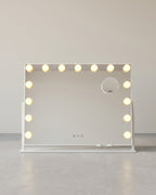 Make-up Spiegel met LED Verlichting – 3 Lichtkleuren – 360° Draaibaar – USB-A & USB-C – 10x Vergroting