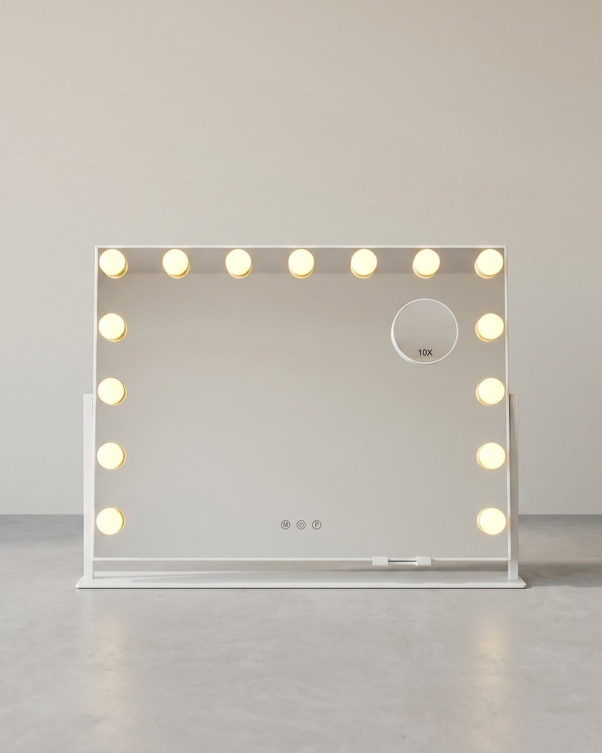 Make-up Spiegel met LED Verlichting – 3 Lichtkleuren – 360° Draaibaar – USB-A & USB-C – 10x Vergroting