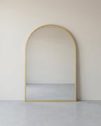 Wandspiegel Met Aluminium Frame – Ovaal Ontwerp – Breukbestendig Veiligheidsglas – 91 x 61 cm