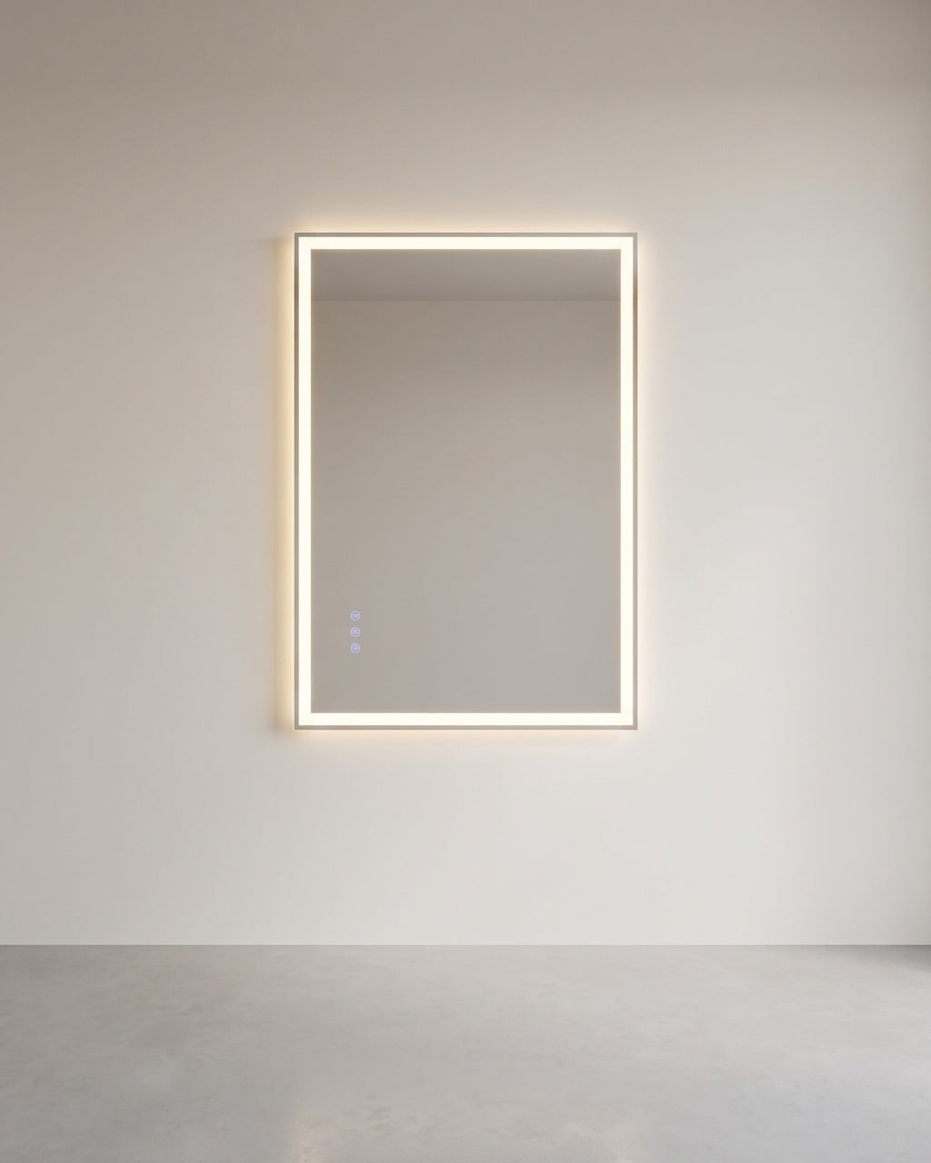 Badkamerspiegel met LED-Verlichting – Dimbaar – Rechthoekig – 2 Maten – voor Badkamer & Make-uphoek