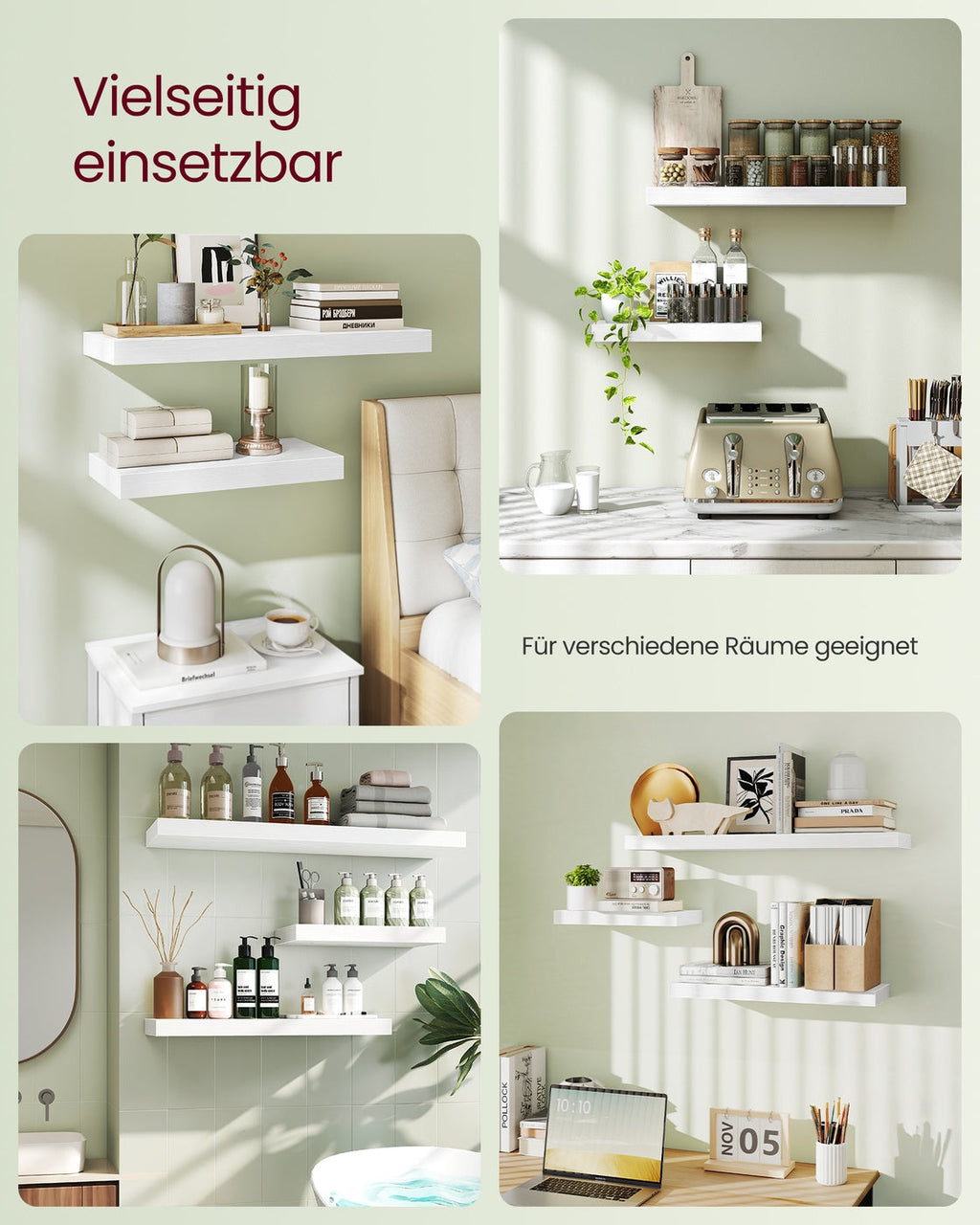 Zwevende Wandplank Voor Fotolijsten - Smal Wandboard - Voor Woonkamer En Hal