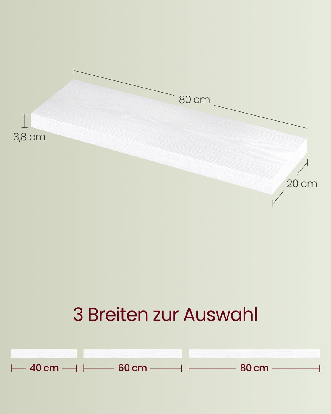 Zwevende Wandplank Voor Fotolijsten - Smal Wandboard - Voor Woonkamer En Hal
