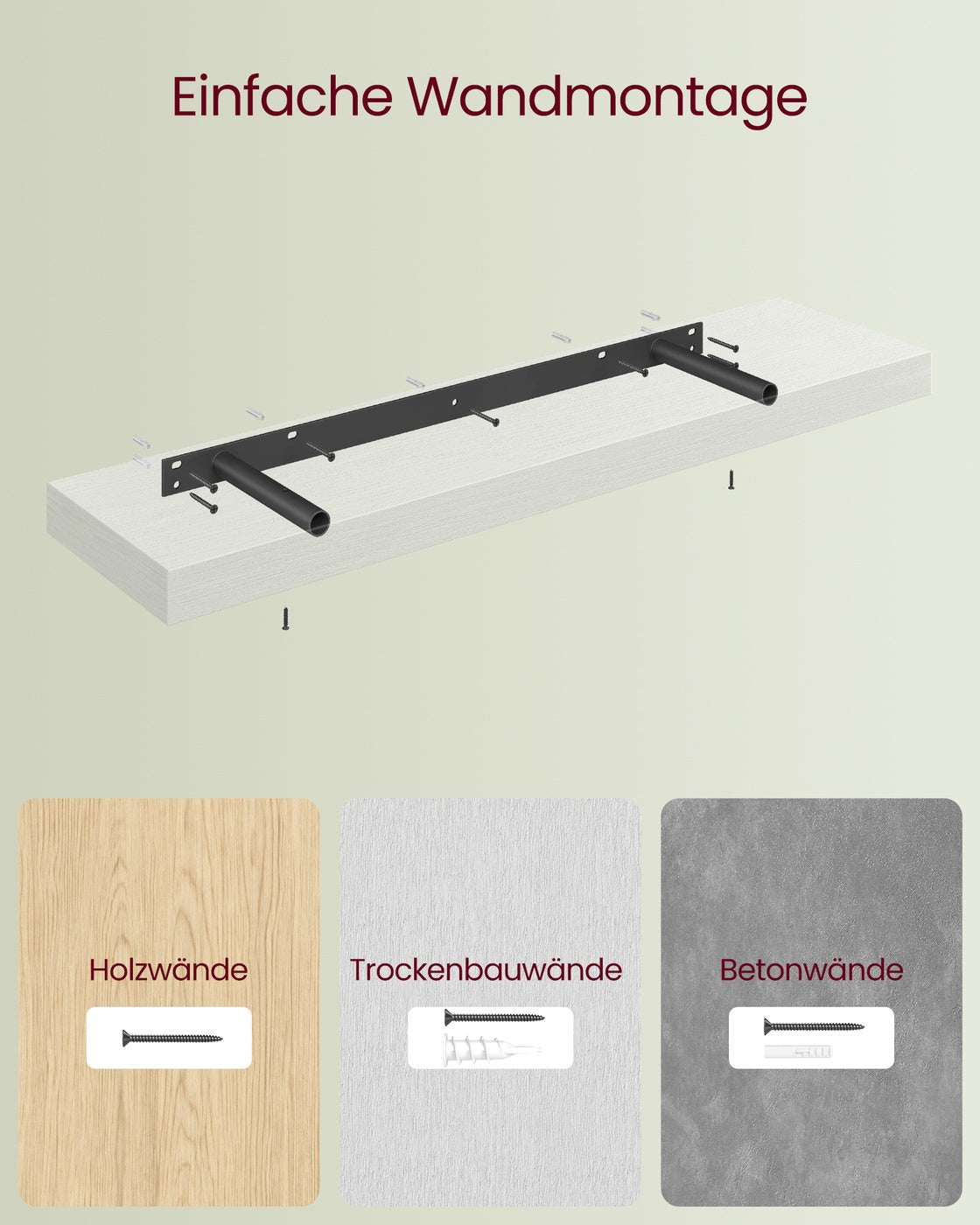 Zwevende Wandplank Voor Fotolijsten - Smal Wandboard - Voor Woonkamer En Hal