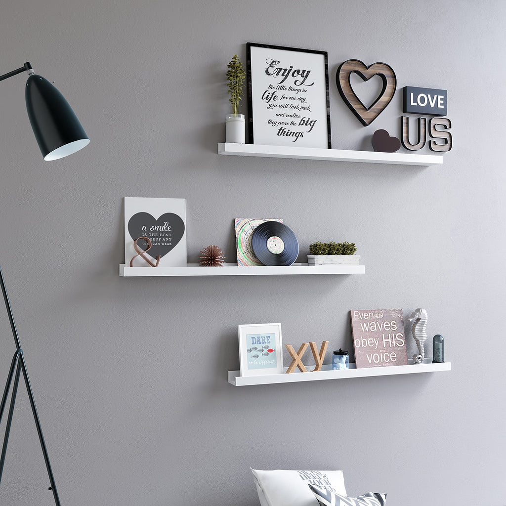 Zwevende Wandplank – Fotoplank – 110 cm Wit