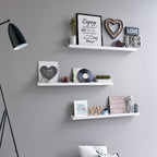Zwevende Wandplank – Fotoplank – 110 cm Wit