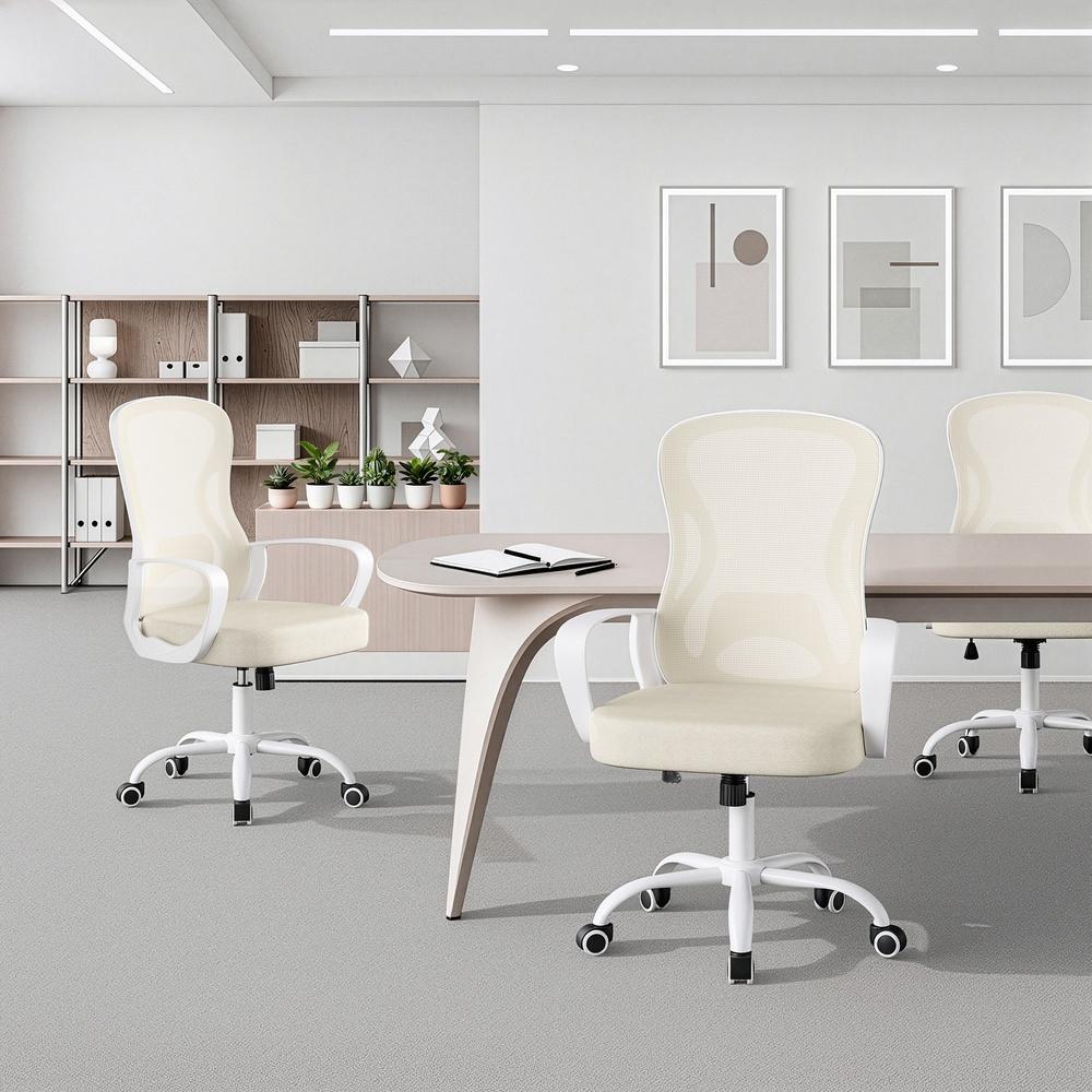 Ergonomische Bureaustoel – Mesh Rugleuning – Wipfunctie – In Hoogte Verstelbaar