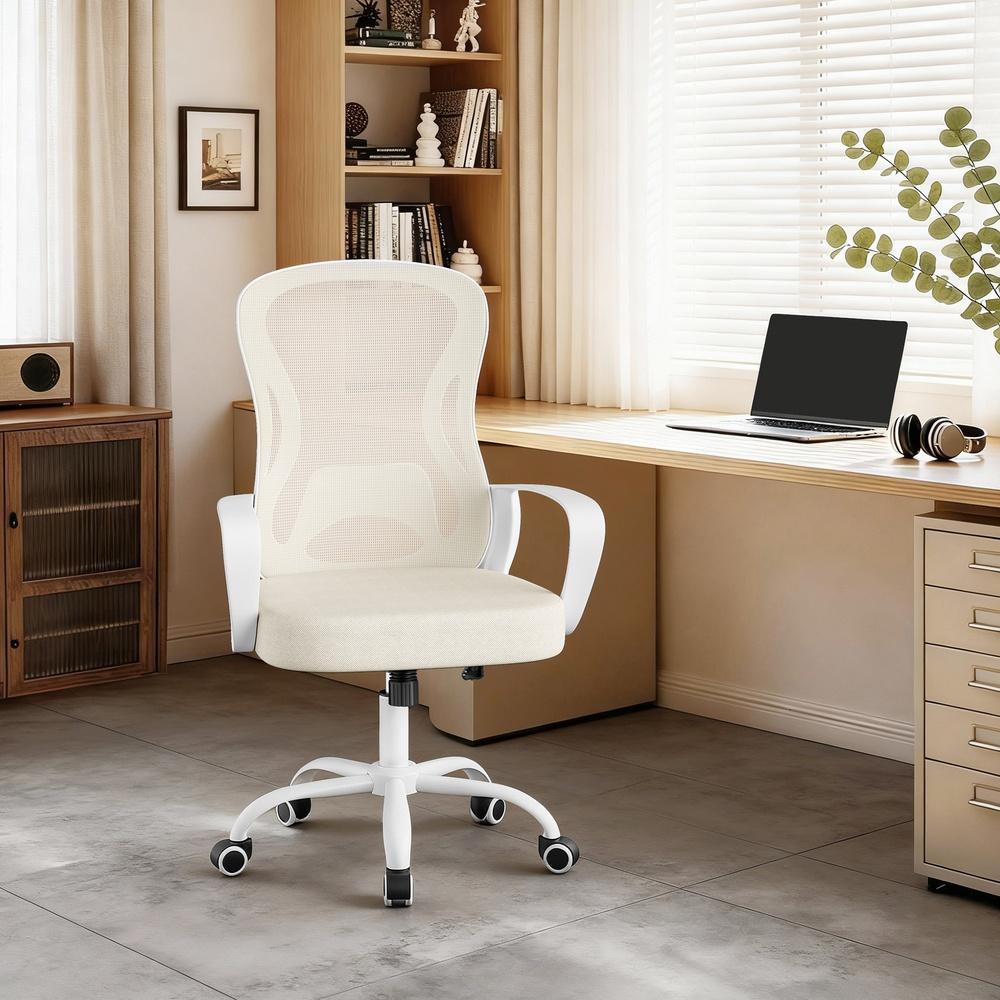 Ergonomische Bureaustoel – Mesh Rugleuning – Wipfunctie – In Hoogte Verstelbaar