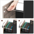 Mobiele Archiefkast met Laden – Industrieel Design – Hangmappenlade – 69 cm Hoog – Op Wielen – Tot 60 kg Draagvermogen