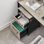 Mobiele Archiefkast met Laden – Industrieel Design – Hangmappenlade – 69 cm Hoog – Op Wielen – Tot 60 kg Draagvermogen