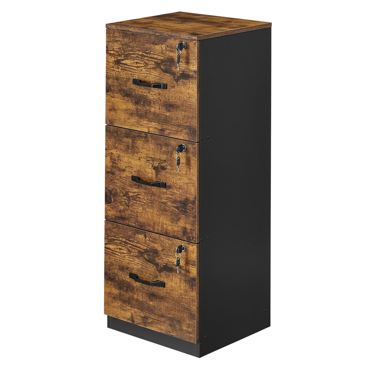 Archiefkast Smal – Met 3 Lades en Slot – Ruimtebesparend – Voor Thuiskantoor