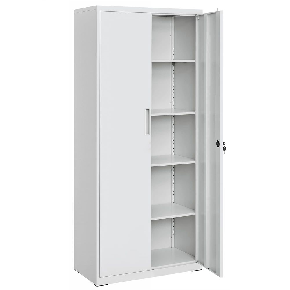 Archiefkast Metaal 180 cm Hoog – Met Slot & Sleutels – Verstelbare Planken