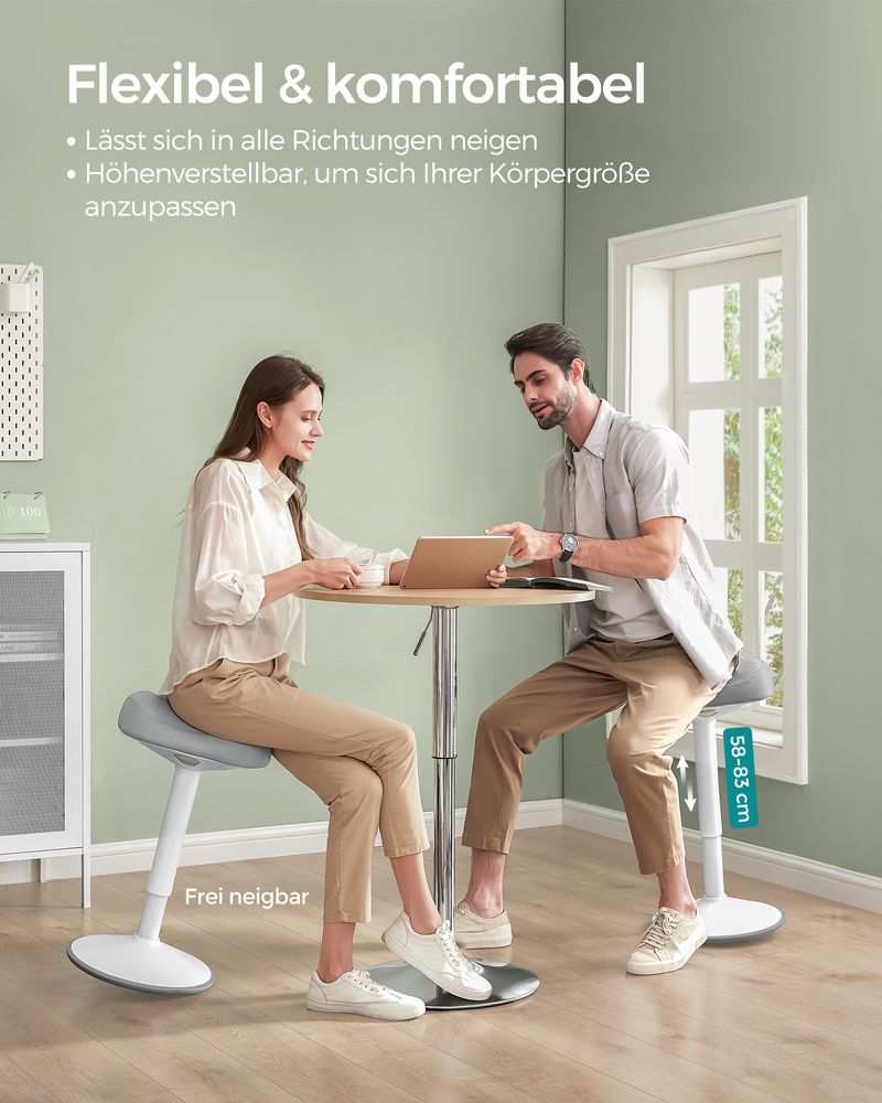 Ergonomische Werkkruk – Zadelkruk – Verstelbaar – Actief Zitcomfort
