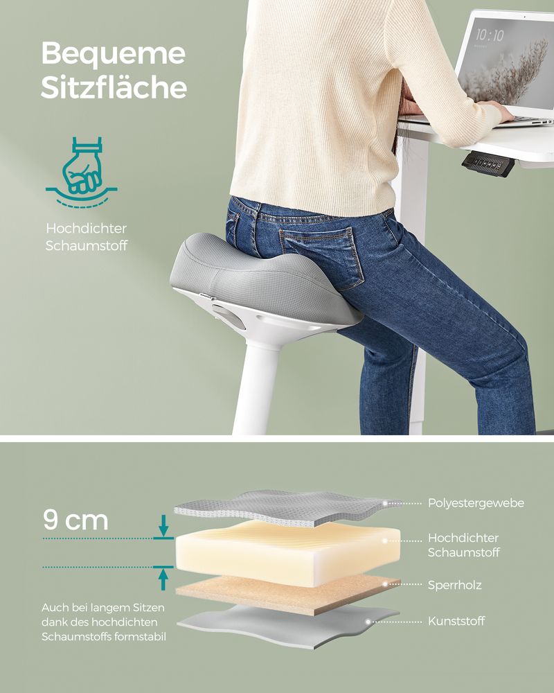 Ergonomische Werkkruk – Zadelkruk – Verstelbaar – Actief Zitcomfort