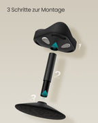 Ergonomische Werkkruk – In Hoogte Verstelbare Staande Kruk – 360° Kantelbaar – Antislip – Tot 130 kg