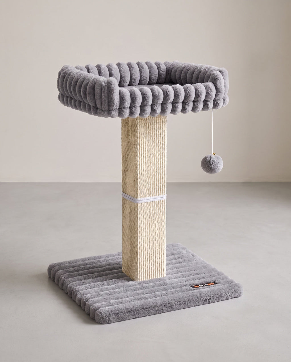 Krabpaal Met Verhoogd Ligbed - Stevige Sisal Krabzuil - Inclusief Speelbal